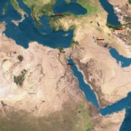 carte de la mer rouge